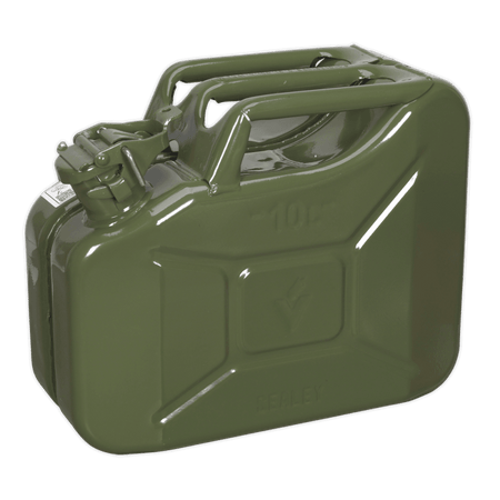 Sealey Jerry Can 10ltr - Green Model No-JC10G