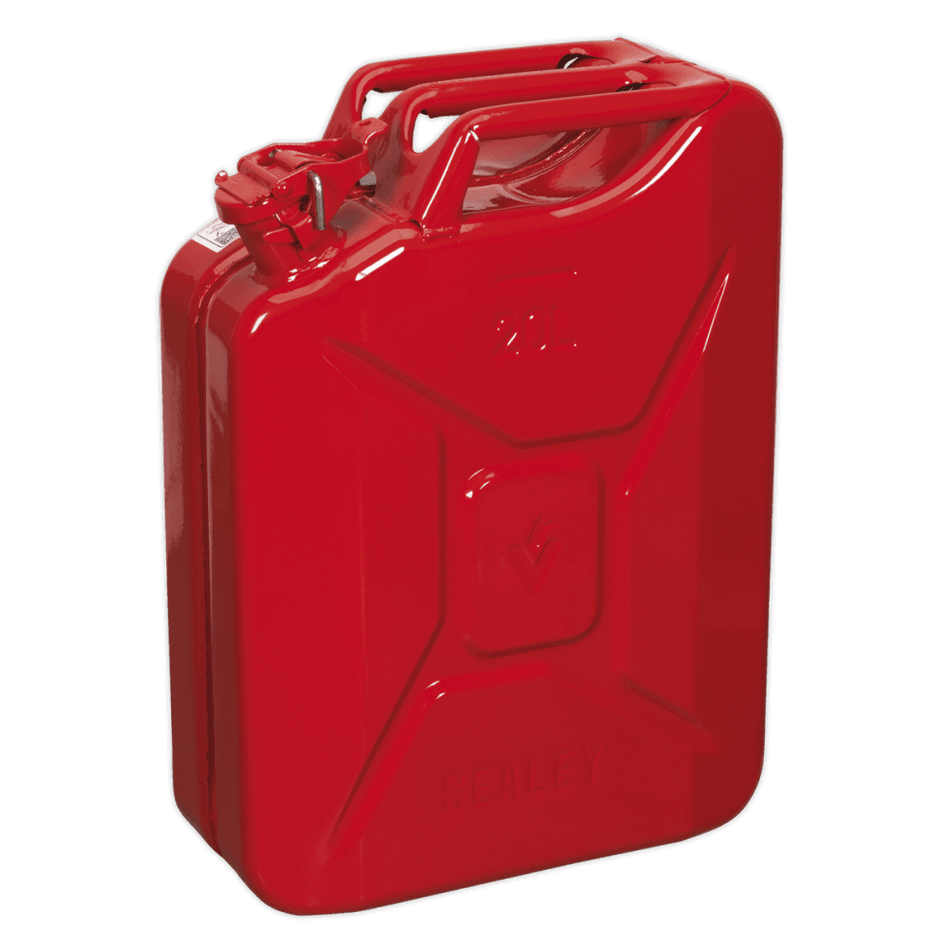 Sealey Jerry Can 20ltr - Red Model No-JC20