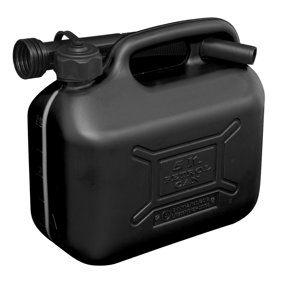 Sealey Fuel Can 5ltr - Black Model No-JC5B