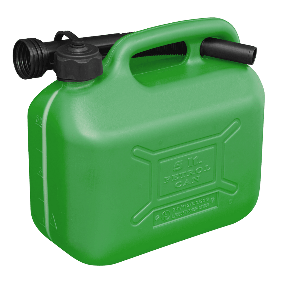 Sealey Fuel Can 5ltr - Green Model No-JC5G