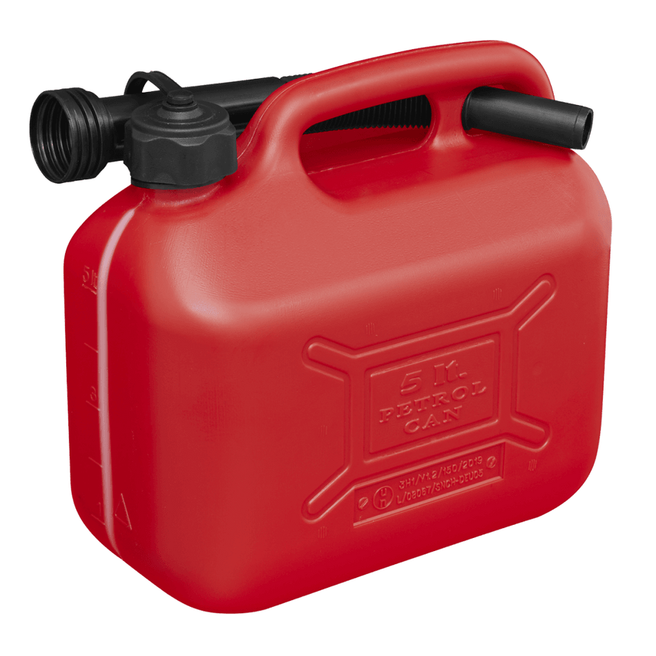 Sealey Fuel Can 5ltr - Red Model No-JC5R