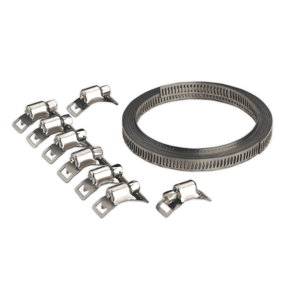 Sealey Hose Clamp Set Self-Build 8mm Band Width Model No-JC97