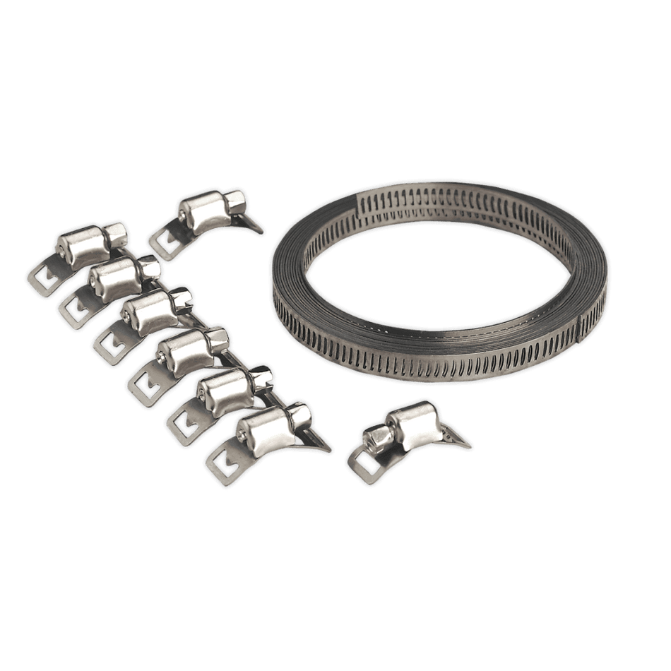 Sealey Hose Clamp Set Self-Build 8mm Band Width Model No-JC97