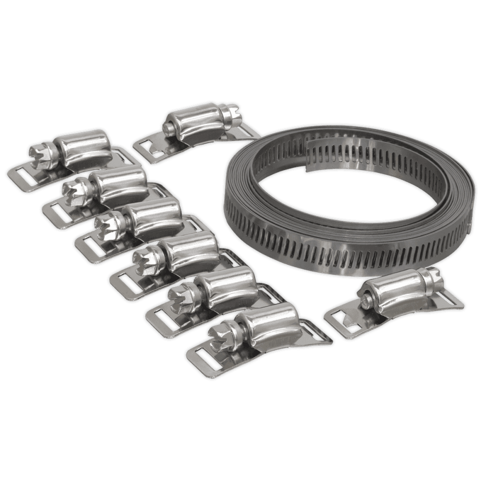 Sealey Hose Clamp Set Self-Build 12.7mm Band Width Model No-JC972