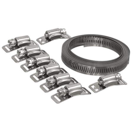 Sealey Hose Clamp Set Self-Build 12.7mm Band Width Model No-JC972