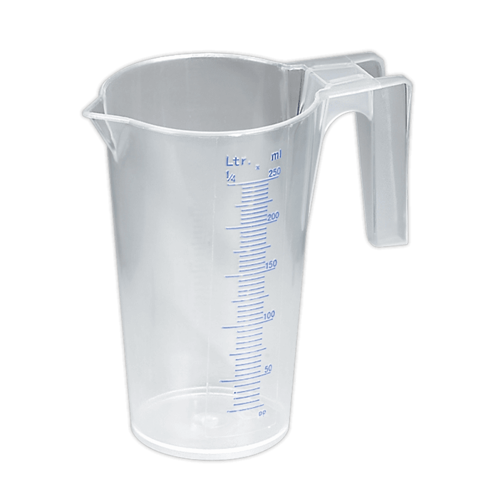 Sealey Measuring Jug Translucent 0.25ltr Model No-JT0250
