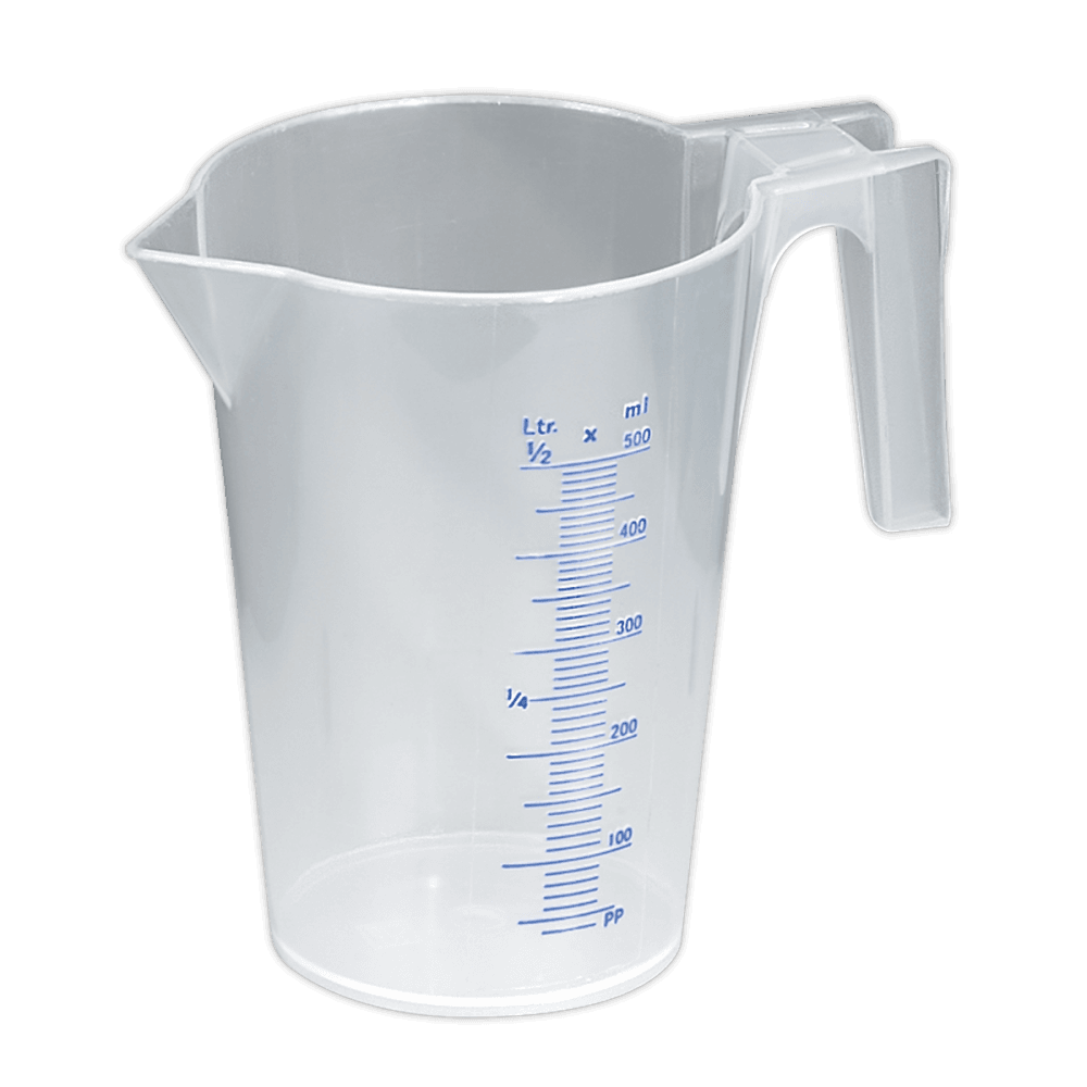 Sealey Measuring Jug Translucent 0.5ltr Model No-JT0500