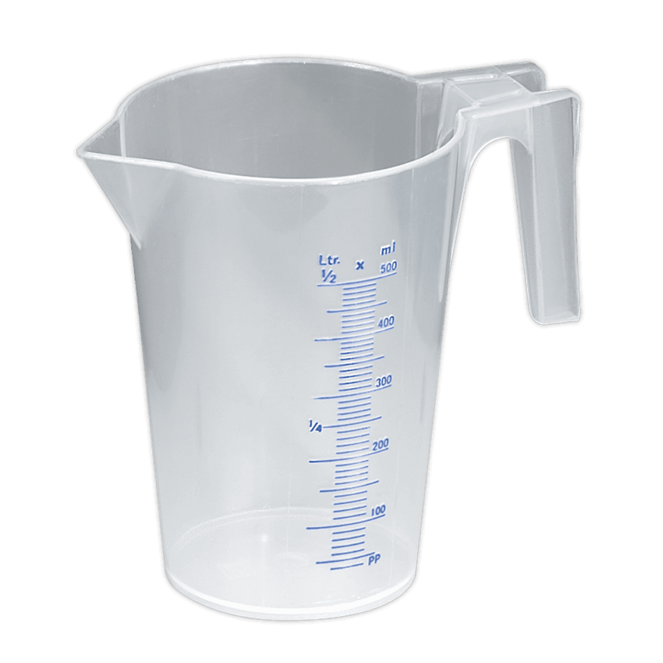 Sealey Measuring Jug Translucent 0.5ltr Model No-JT0500