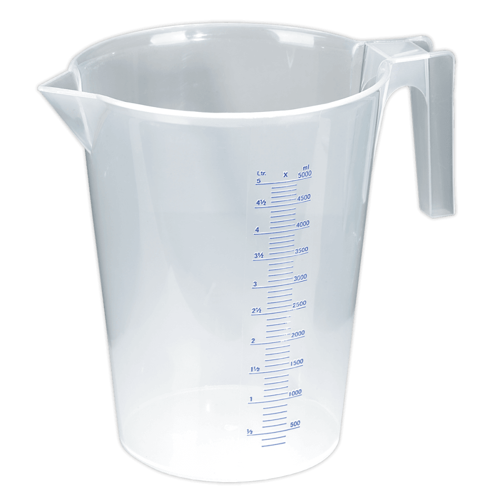 Sealey Measuring Jug Translucent 5ltr Model No-JT5000