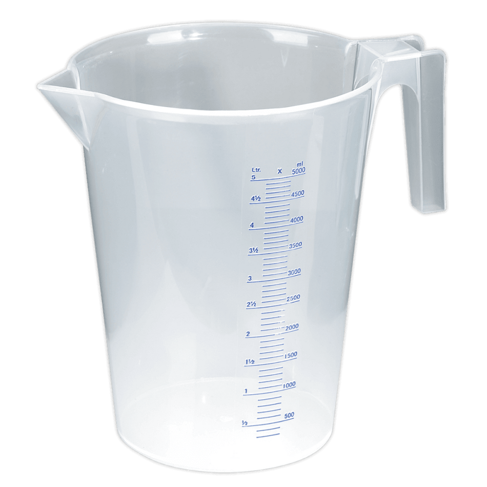 Sealey Measuring Jug Translucent 5ltr Model No-JT5000