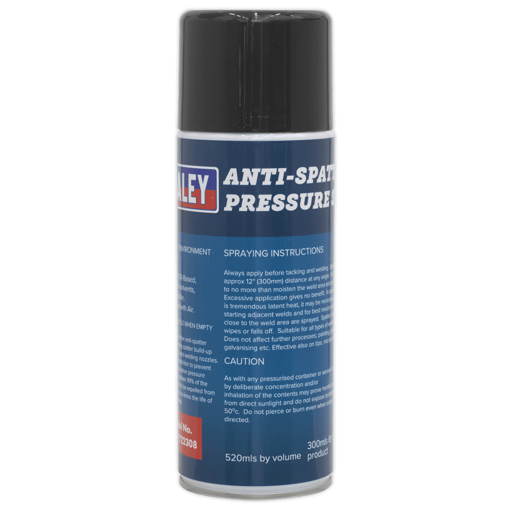 Sealey Anti-Spatter Pressure Spray 300ml Model No-MIG/722308