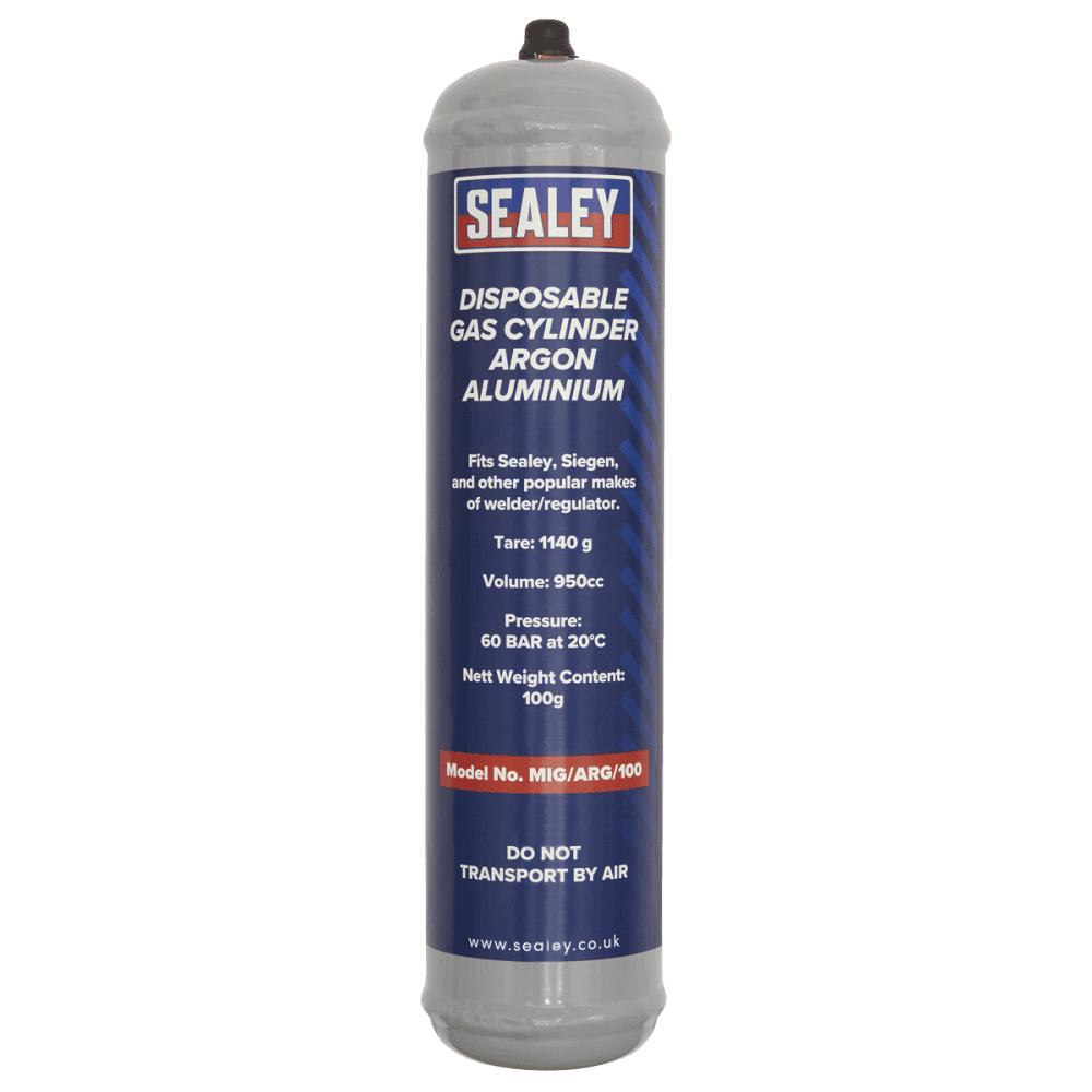 Sealey Gas Cylinder Disposable Argon 60ltr Model No-MIG/ARG/100