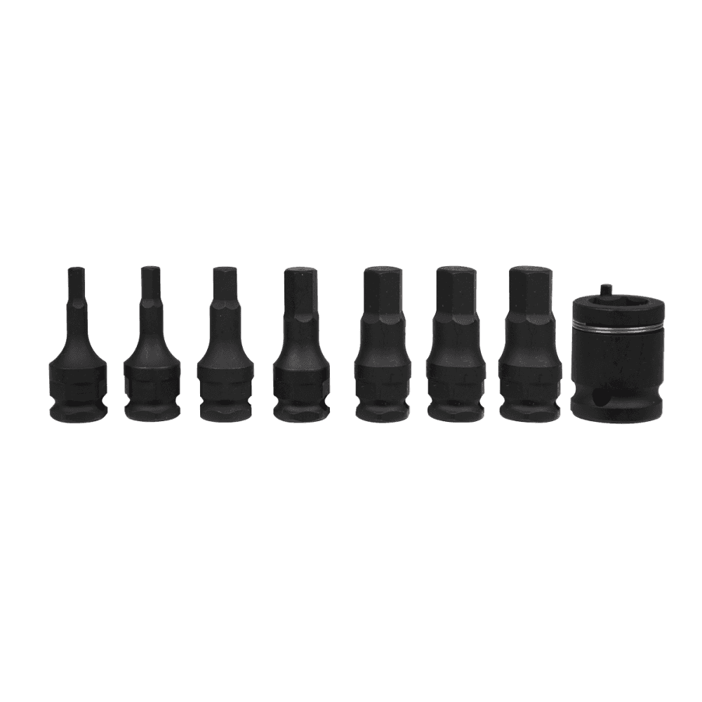 Impact Hex Socket Bit Set 8pc 3/8"Sq Drive Model No-AK5620