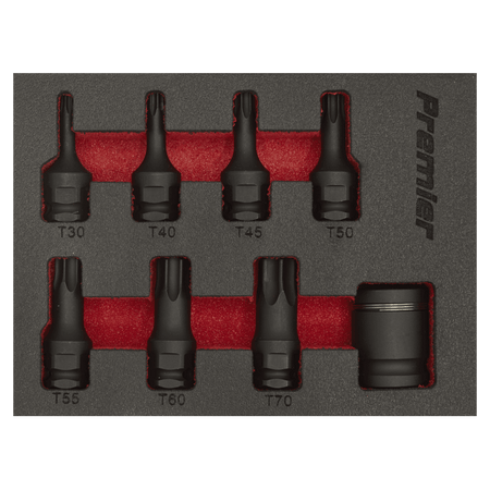 Impact TRX-Star* Socket Bit Set 8pc 3/8"Sq Drive Model No-AK5621