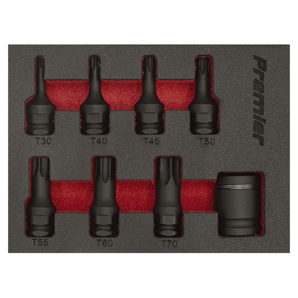 Impact TRX-Star* Socket Bit Set 8pc 3/8"Sq Drive Model No-AK5621