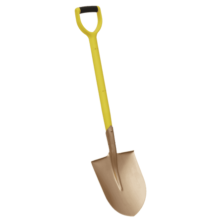 Round Point Shovel 240 x 420 x 990mm Non-Sparking Model No-NS107