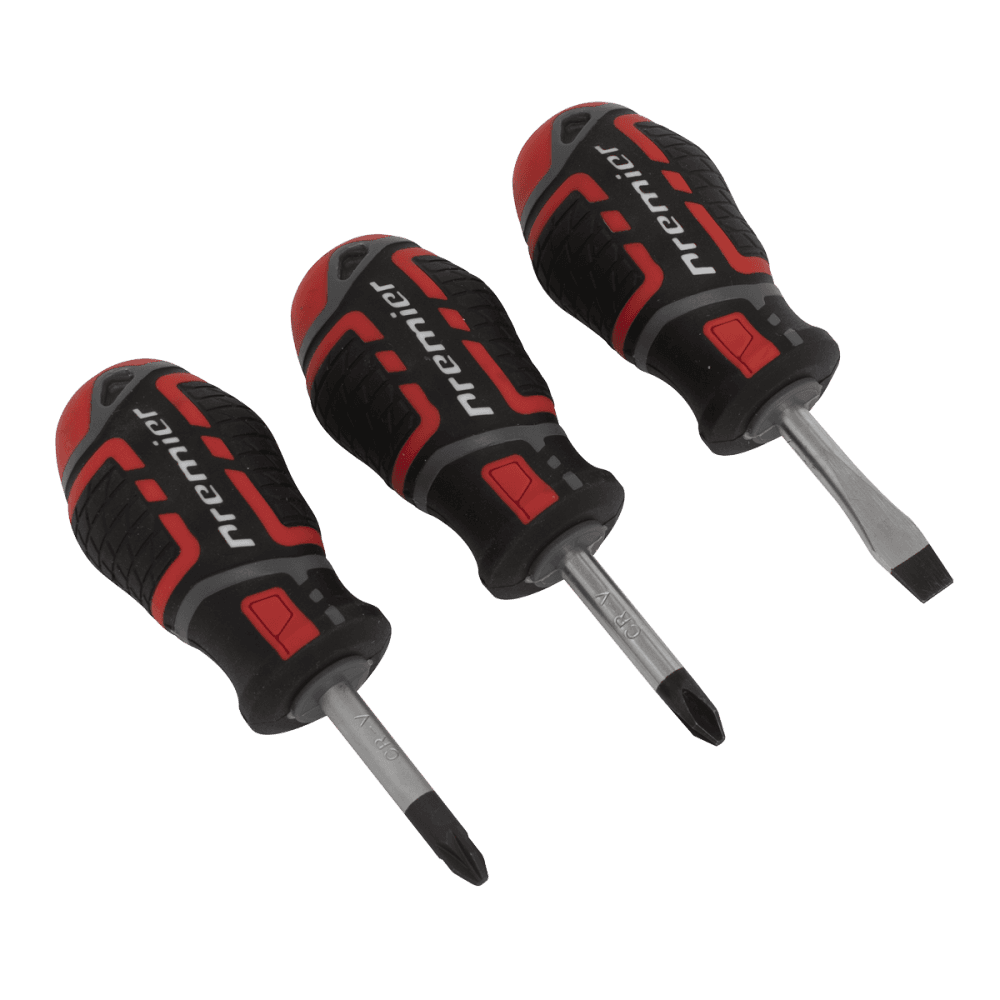 Screwdriver Set 3pc GripMAX, Stubby Model No-AK4328