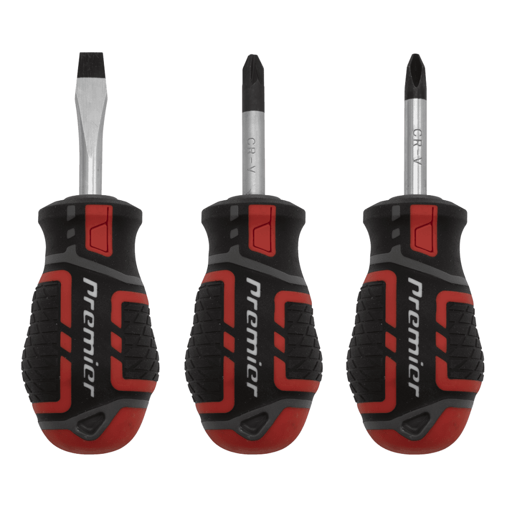 Screwdriver Set 3pc GripMAX, Stubby Model No-AK4328