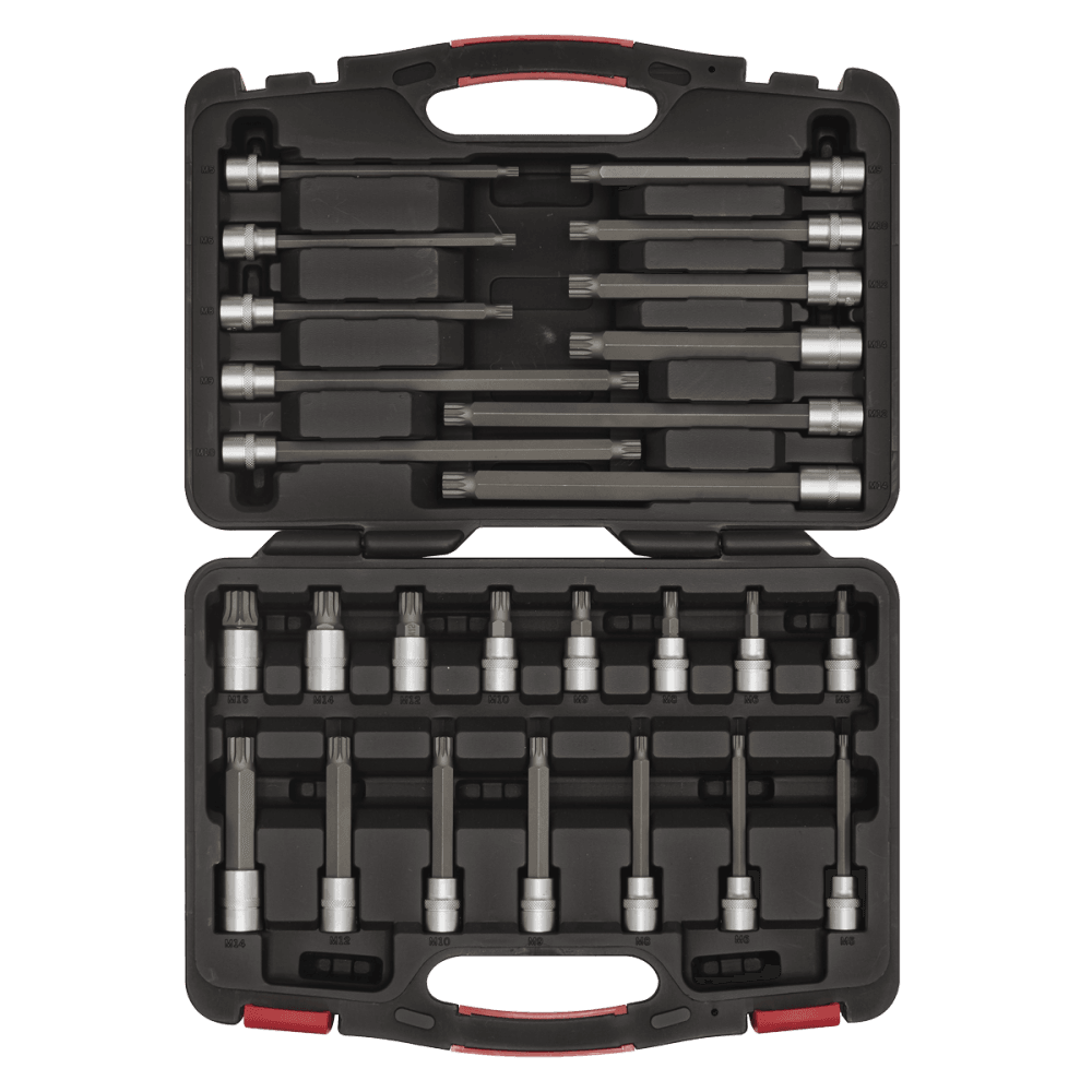 Spline Socket Bit Set 26pc 3/8"Sq Drive Model No-AK89002