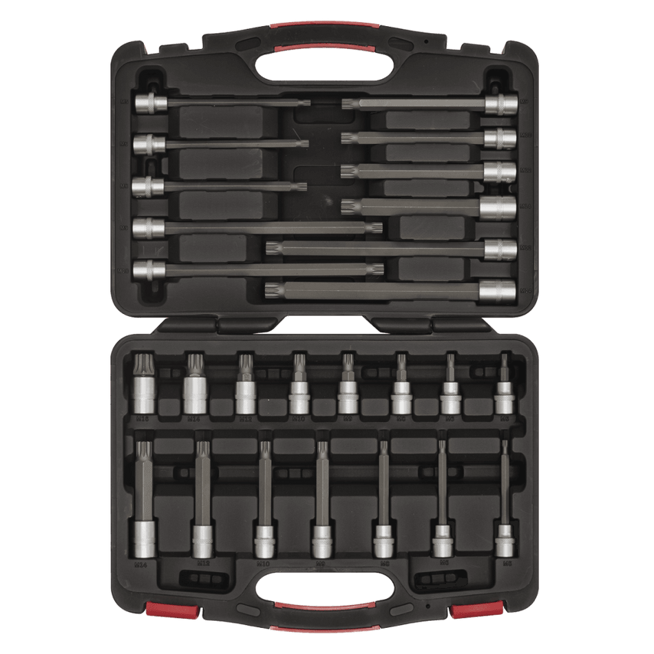 Spline Socket Bit Set 26pc 3/8"Sq Drive Model No-AK89002