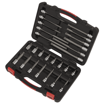 Spline Socket Bit Set 26pc 3/8"Sq Drive Model No-AK89002