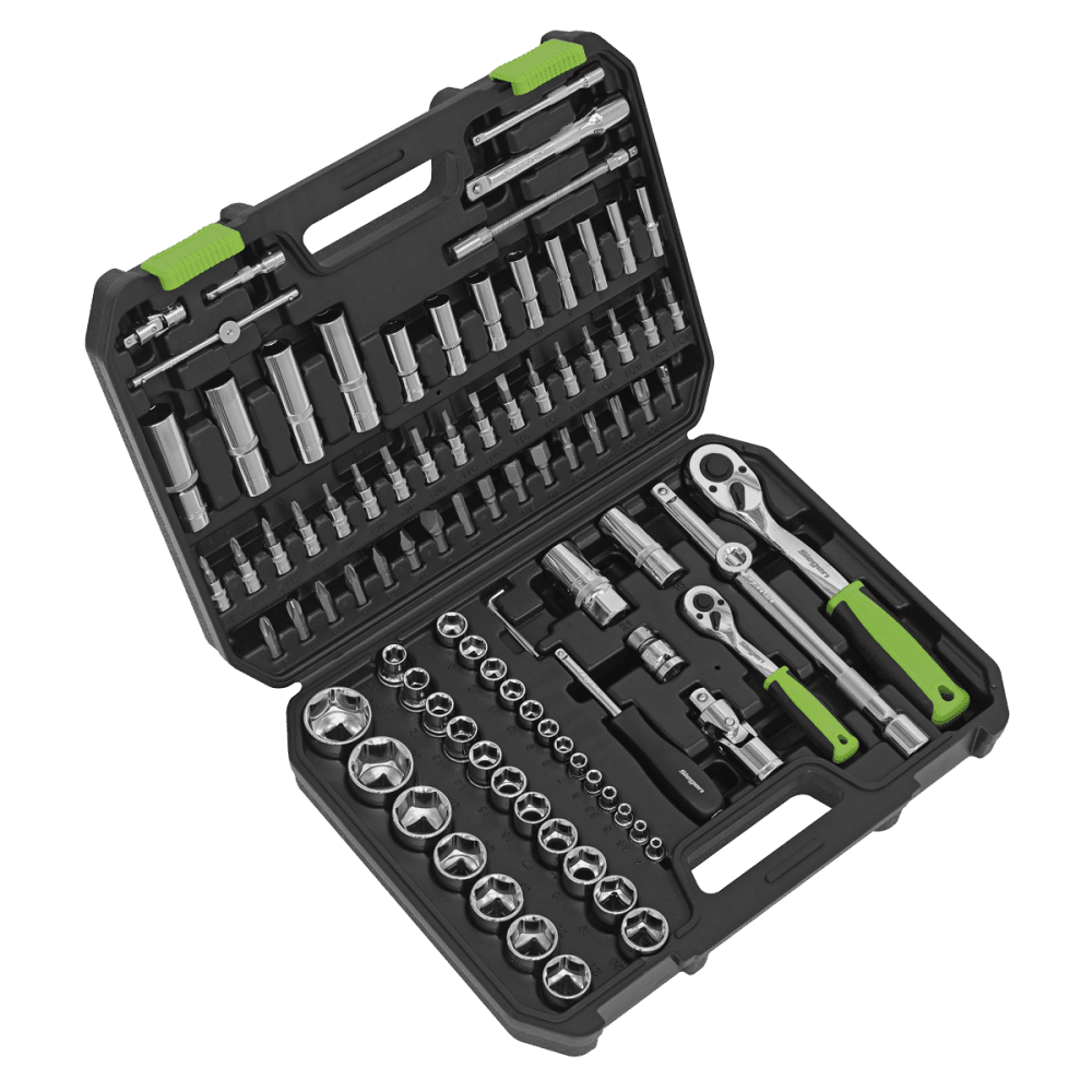 Socket Set 94pc 1/4" & 1/2"Sq Drive WallDrive, Metric Model No-S01210