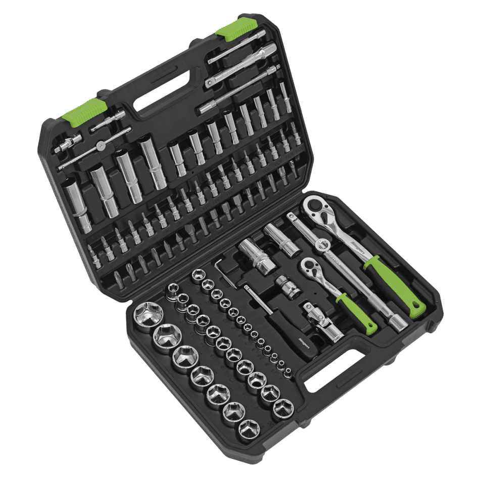 Socket Set 94pc 1/4" & 1/2"Sq Drive WallDrive, Metric Model No-S01210