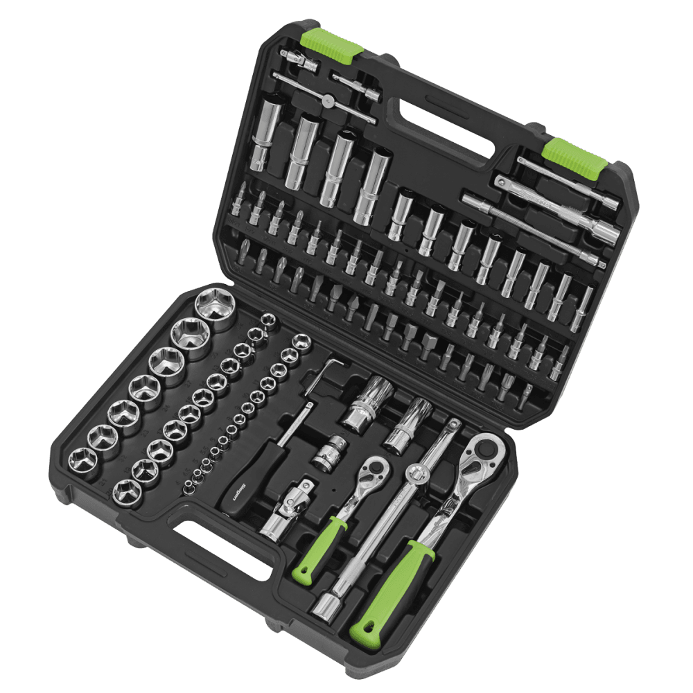 Socket Set 94pc 1/4" & 1/2"Sq Drive WallDrive, Metric Model No-S01210