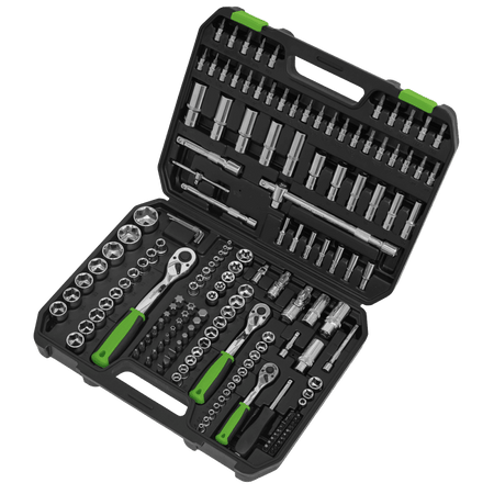 Socket Set 171pc 1/4", 3/8" & 1/2"Sq Drive WallDrive, Metric Model No-S01211