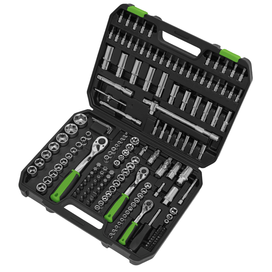 Socket Set 171pc 1/4", 3/8" & 1/2"Sq Drive WallDrive, Metric Model No-S01211