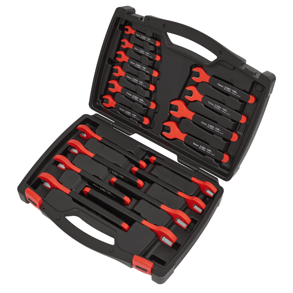 Insulated Open-End Spanner Set 18pc VDE Approved Model No-AK63172