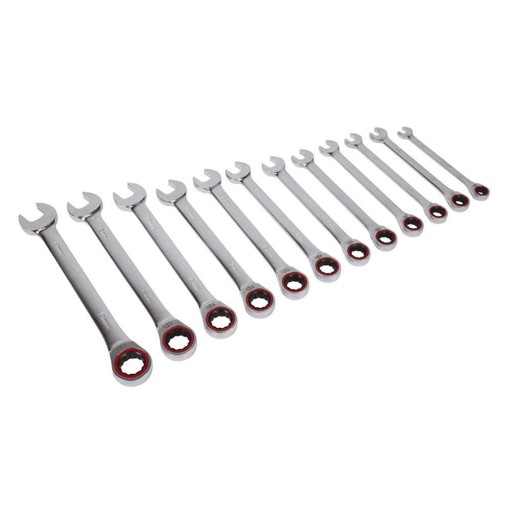 Ratchet Combination Spanner Set 12pc Metric Model No-AK63940
