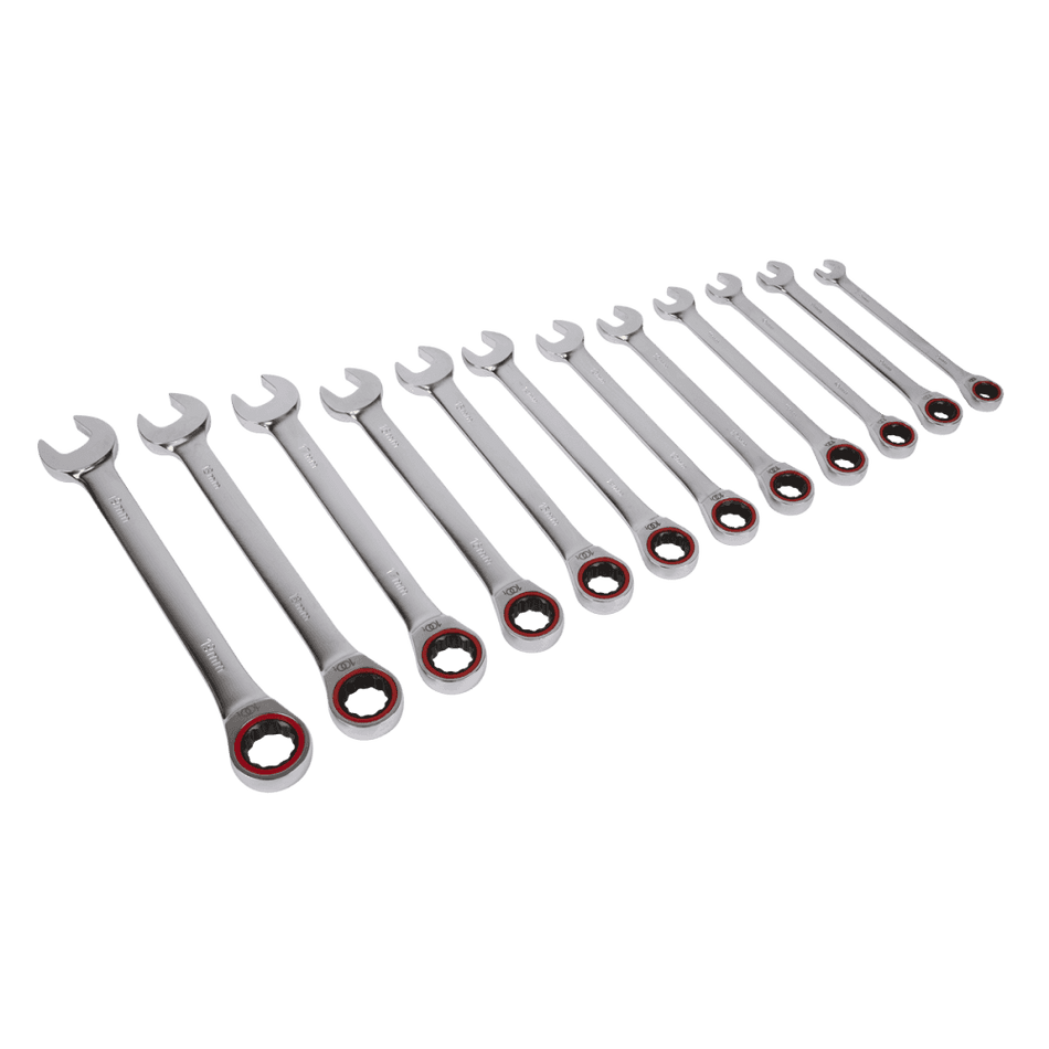 Ratchet Combination Spanner Set 12pc Metric Model No-AK63940