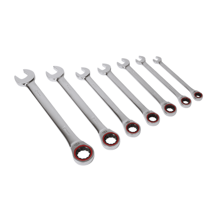 Ratchet Combination Spanner Set 7pc Metric Model No-AK63941