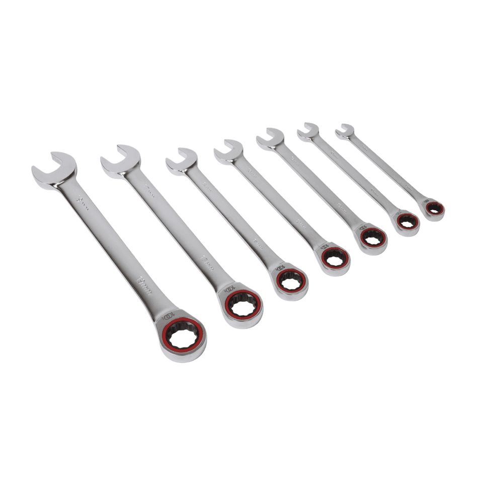 Ratchet Combination Spanner Set 7pc Metric Model No-AK63941