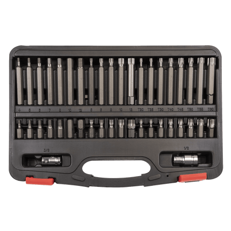 TRX-Star*/Hex/Spline Bit Set 42pc 3/8" & 1/2"Sq Drive Model No-AK21942P
