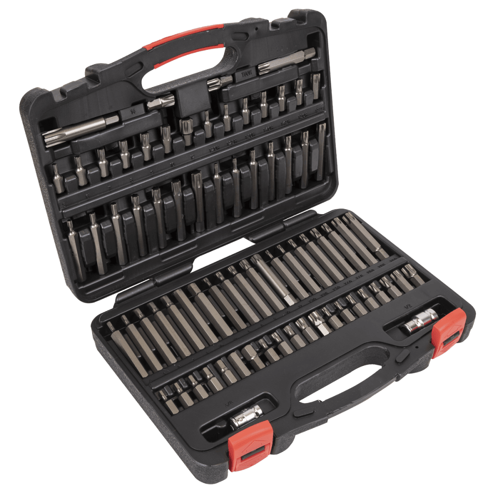 TRX-Star*/Security TRX-Star*/Hex/Ribe/Spline Bit Set 74pc 3/8" & 1/2"Sq Drive Model No-AK21974P