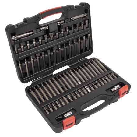 TRX-Star*/Security TRX-Star*/Hex/Ribe/Spline Bit Set 74pc 3/8" & 1/2"Sq Drive Model No-AK21974P