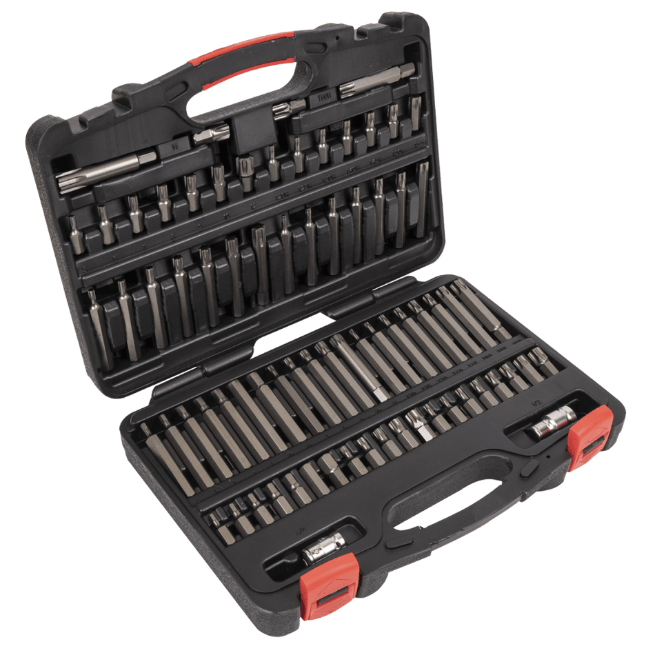 TRX-Star*/Security TRX-Star*/Hex/Ribe/Spline Bit Set 74pc 3/8" & 1/2"Sq Drive Model No-AK21974P