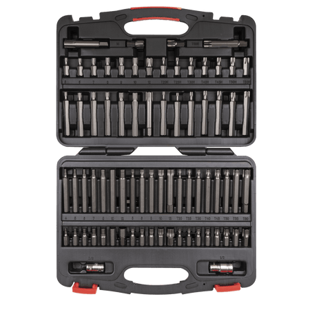 TRX-Star*/Security TRX-Star*/Hex/Ribe/Spline Bit Set 74pc 3/8" & 1/2"Sq Drive Model No-AK21974P