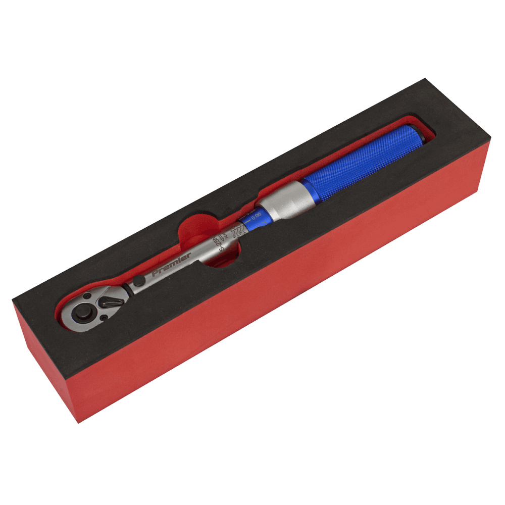 Premier Calibrated Micrometer Torque Wrench 3/8"Sq Drive 5-25Nm : Model No-STW902