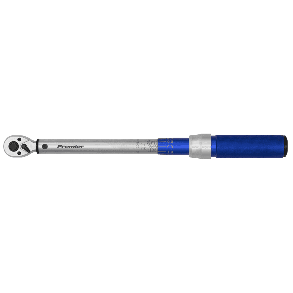 Premier Calibrated Micrometer Torque Wrench 3/8"Sq Drive 20-120Nm : Model No-STW903