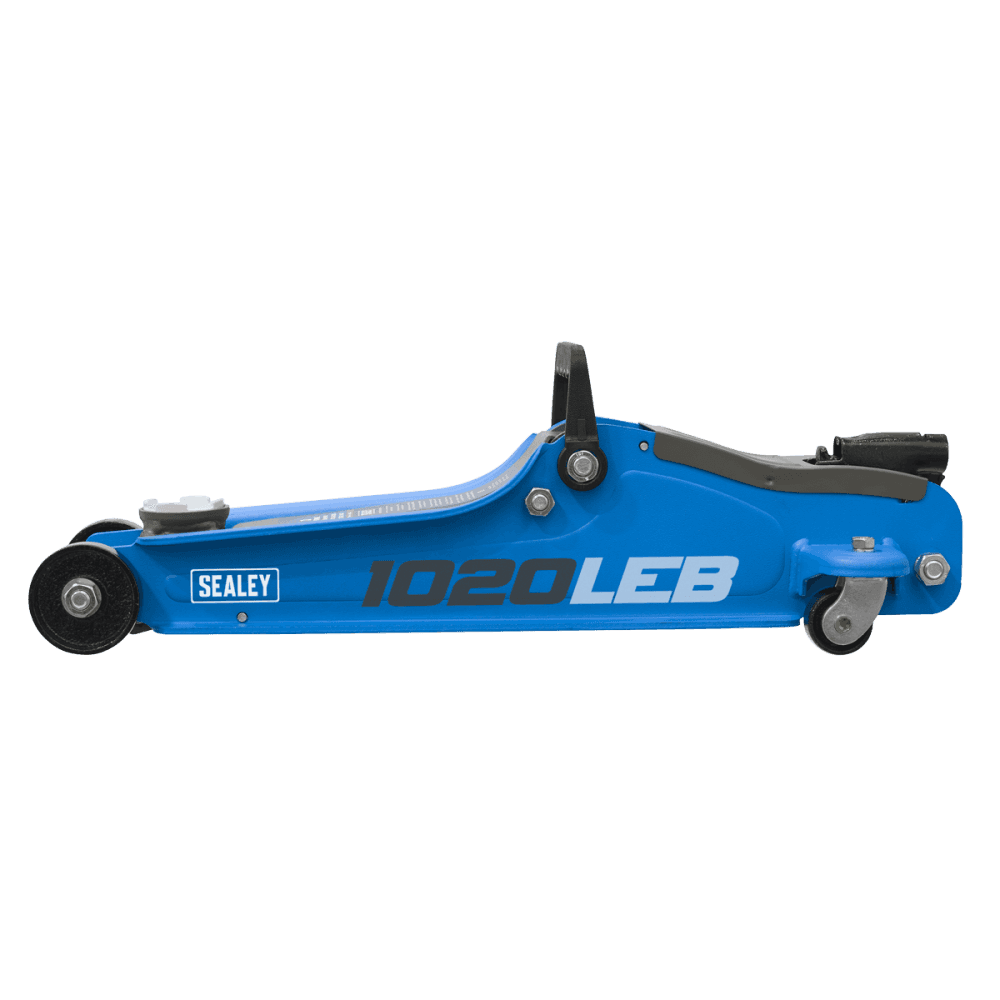 Trolley Jack 2tonne Low Entry Short Chassis - Blue Model No-1020LEB