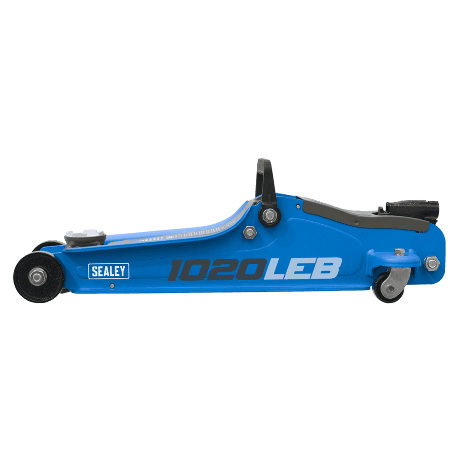 Trolley Jack 2tonne Low Entry Short Chassis - Blue Model No-1020LEB
