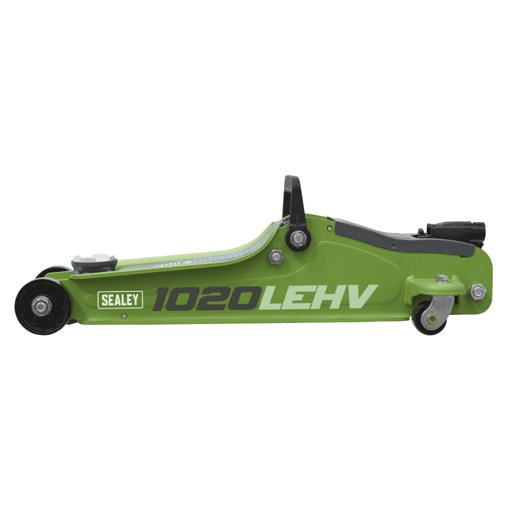 Trolley Jack 2tonne Low Entry Short Chassis - Hi-Vis Green Model No-1020LEHV
