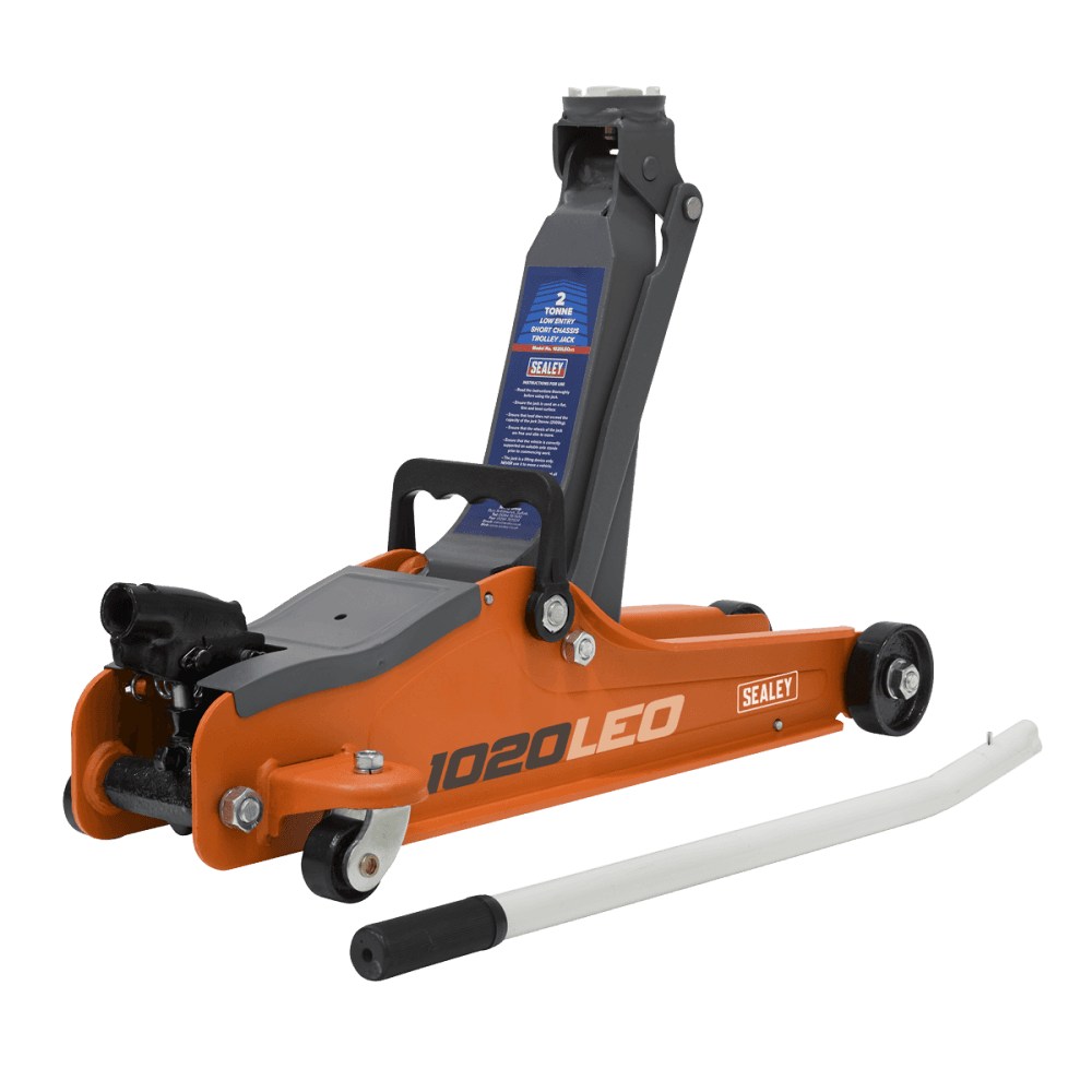 Trolley Jack 2tonne Low Entry Short Chassis - Orange Model No-1020LEO