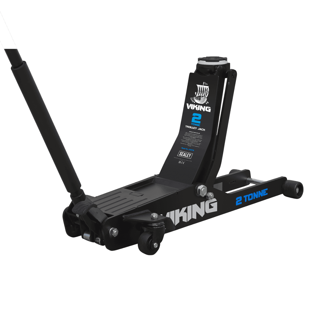 Viking Low Entry Long Reach Trolley Jack 2tonne with Rocket Lift Model No-2100TB