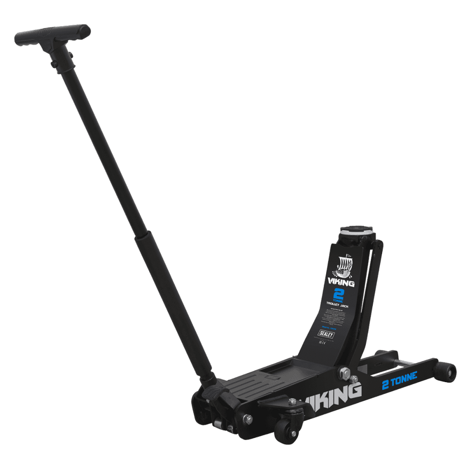 Viking Low Entry Long Reach Trolley Jack 2tonne with Rocket Lift Model No-2100TB