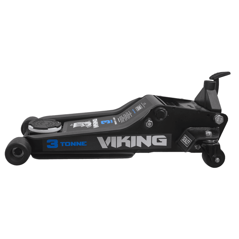 Viking 3tonne Low Entry Trolley Jack with Rocket Lift Model No-3100TB