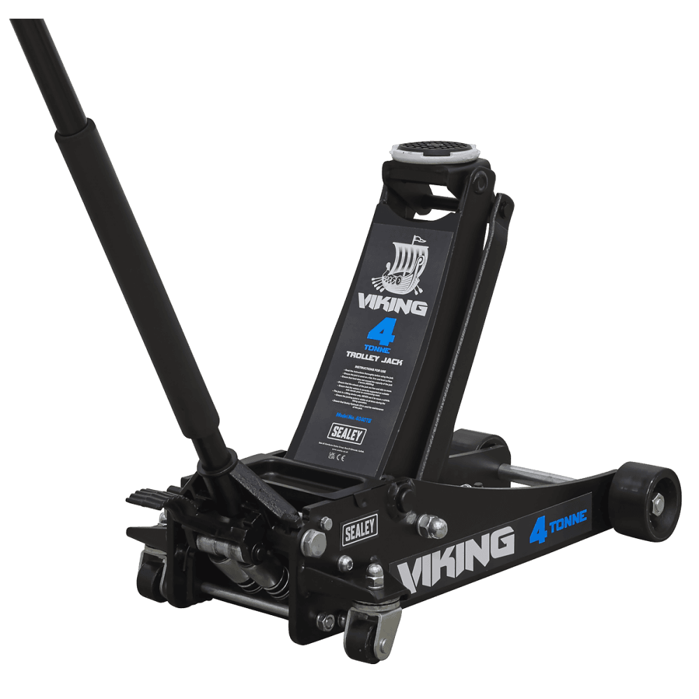 Viking Tyre Bay Trolley Jack 4tonne Low Entry with Rocket Lift Model No-4040TB